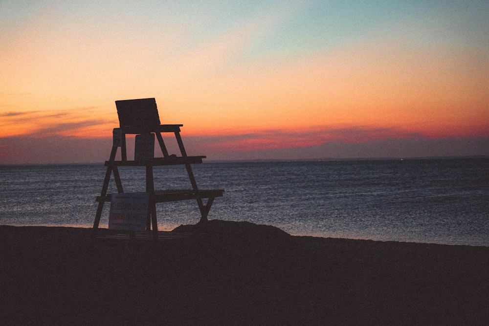 a chair on a beach