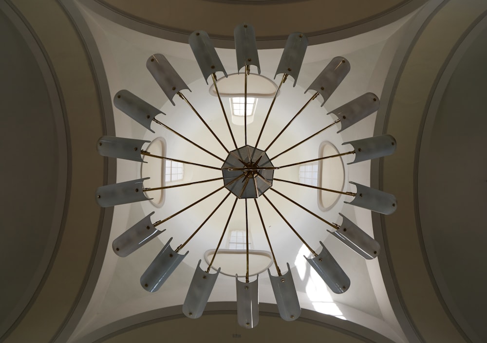 a ceiling fan with a light