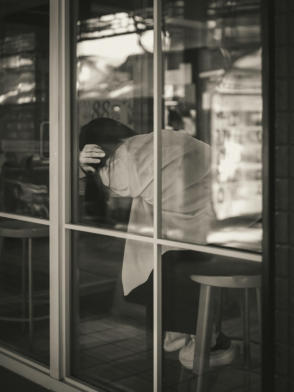 a man sitting at a table