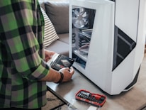 a person using a touch screen device