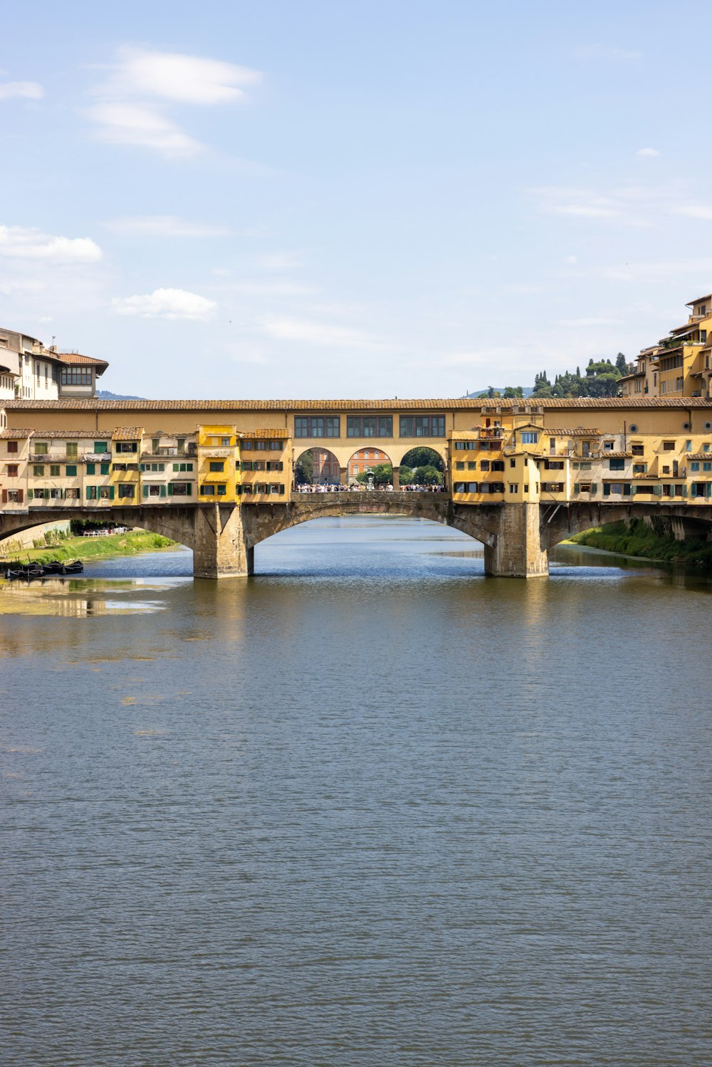 a bridge over a river