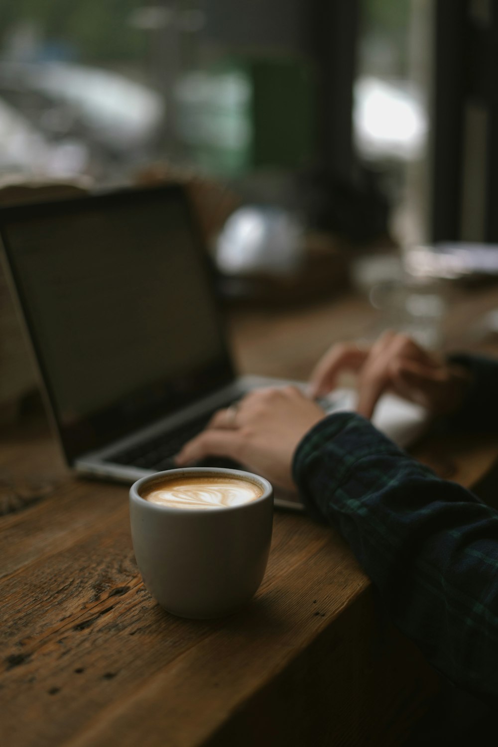 a person using a laptop