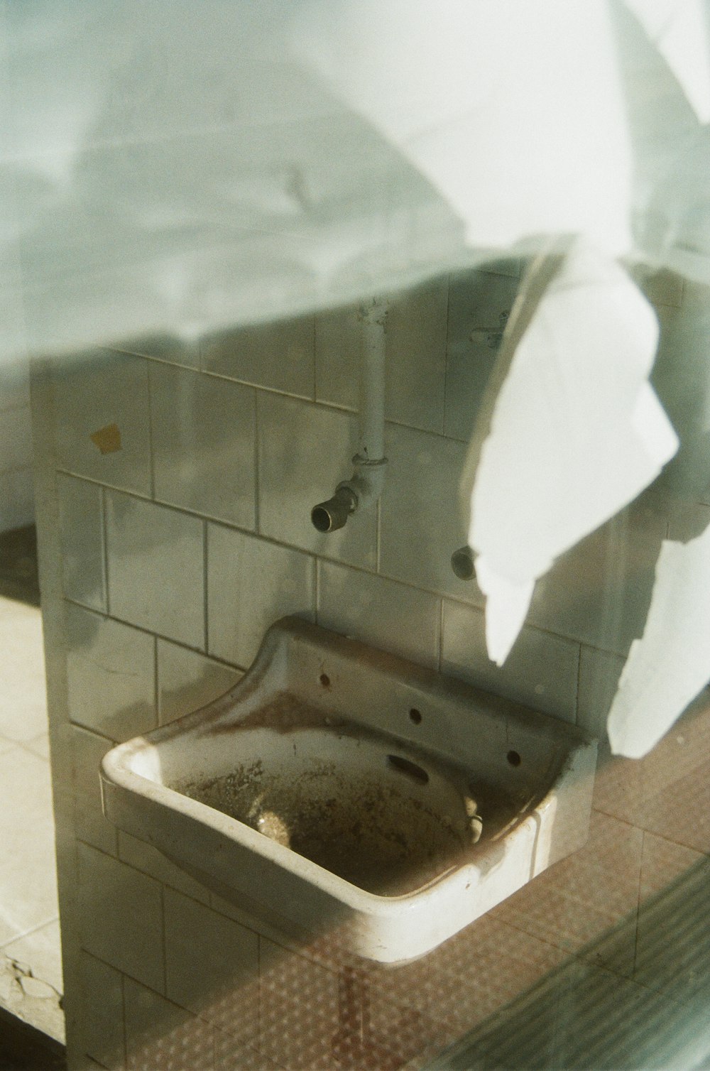 a sink in a bathroom