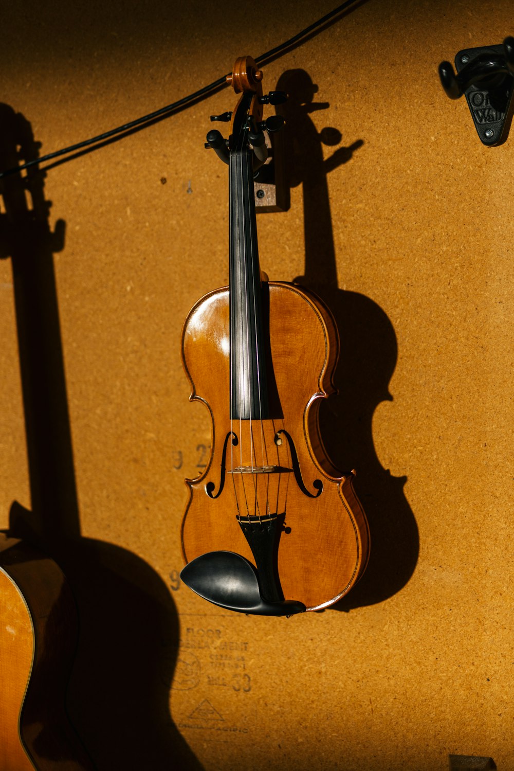 a guitar on a stand