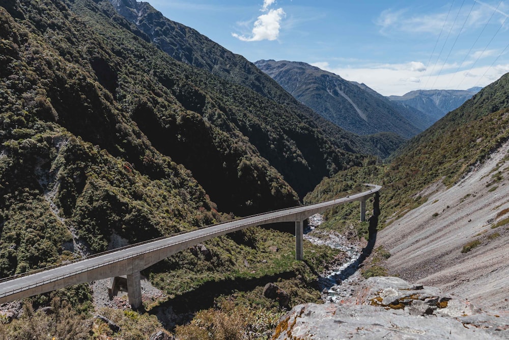 a bridge over a river