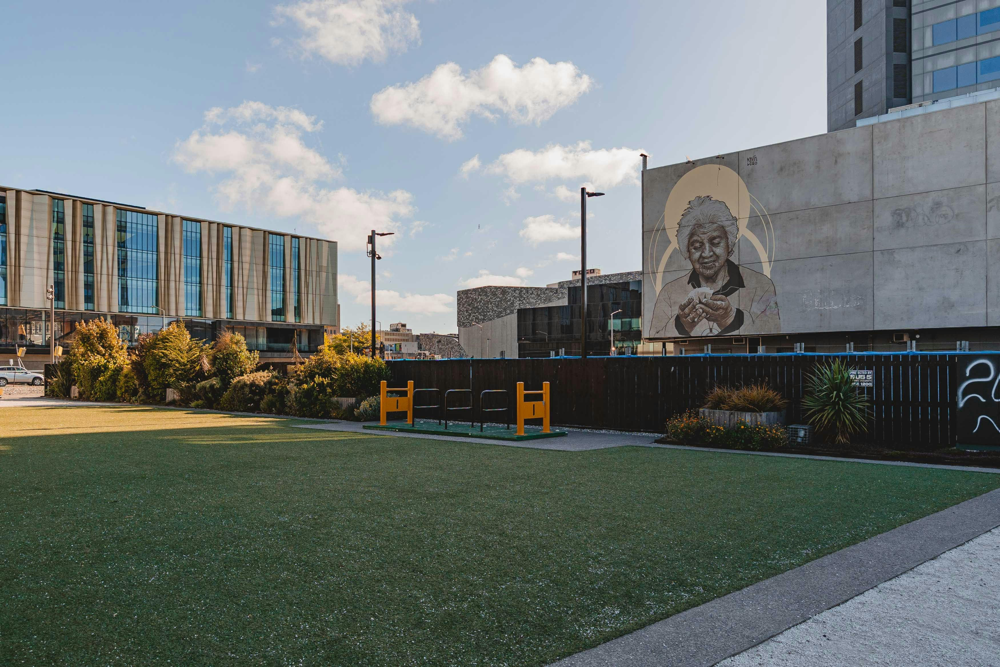 Building wall mural exterior