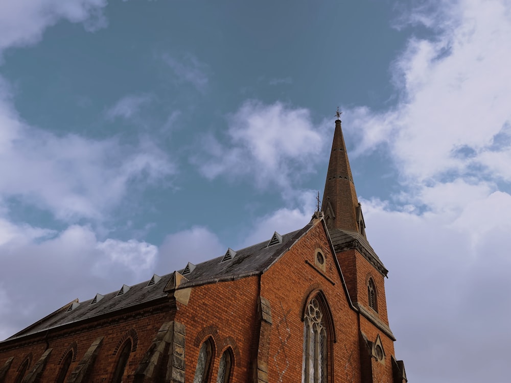 a church with a steeple