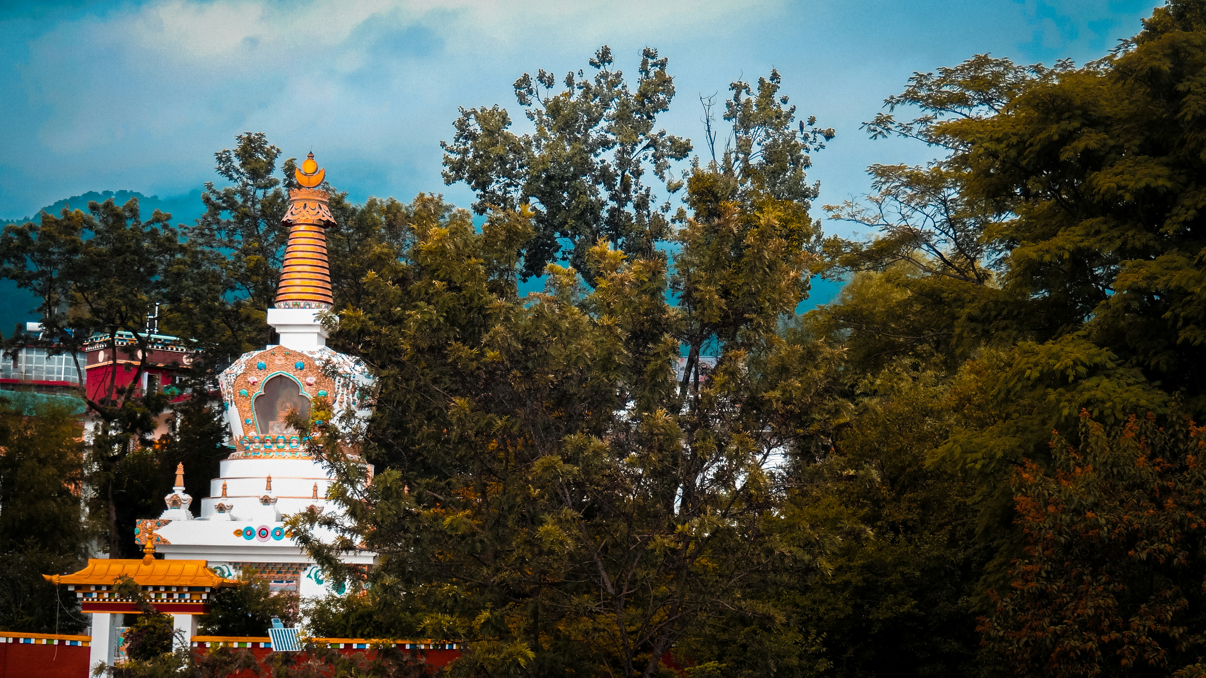 Villa bahçesi ile süslenmiş güzel bir villa