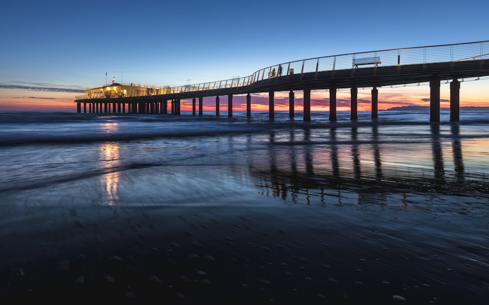 a bridge over water