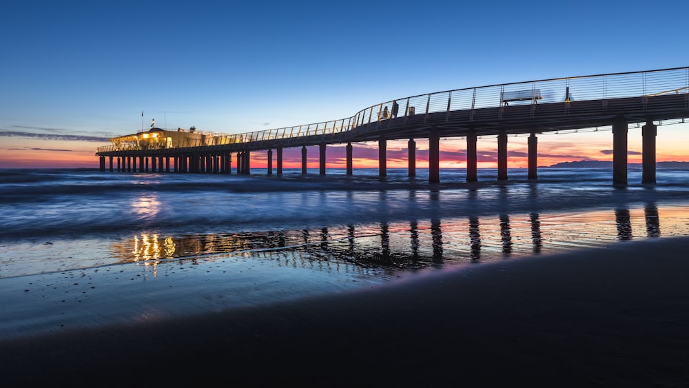 a bridge over water