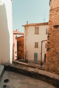 a group of buildings with windows