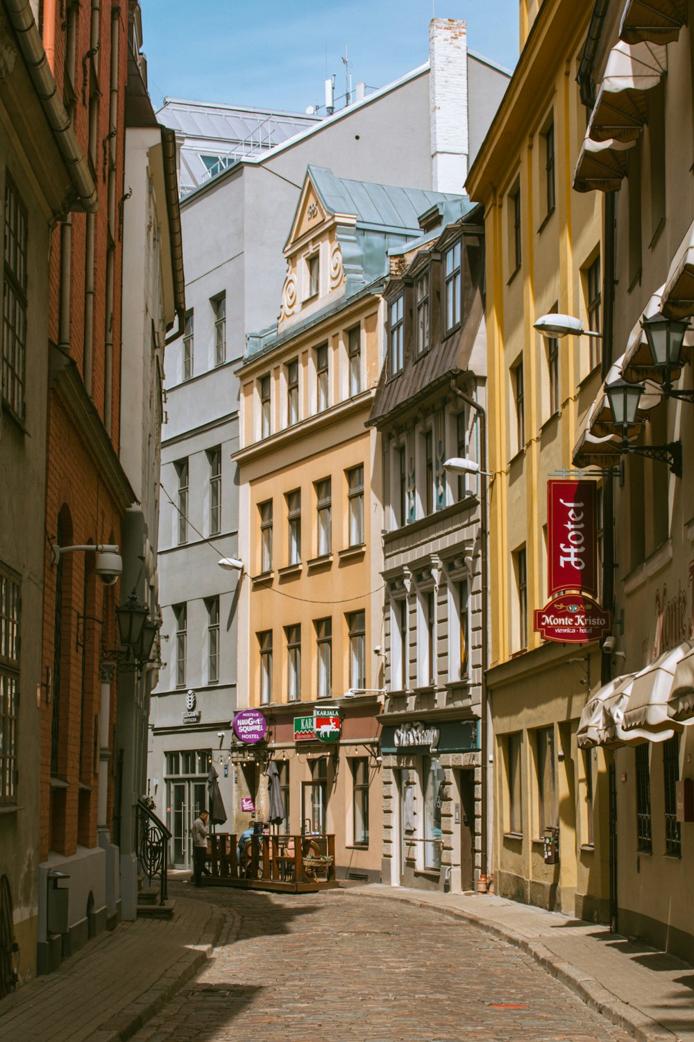 a street with buildings on both sides