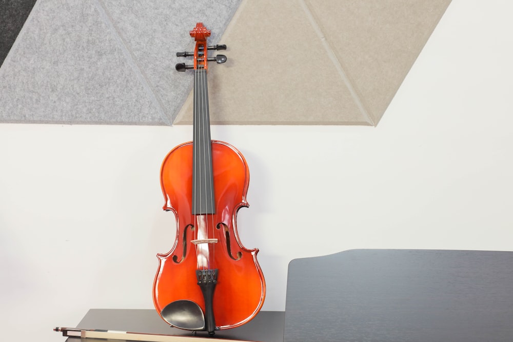 a violin on a stand