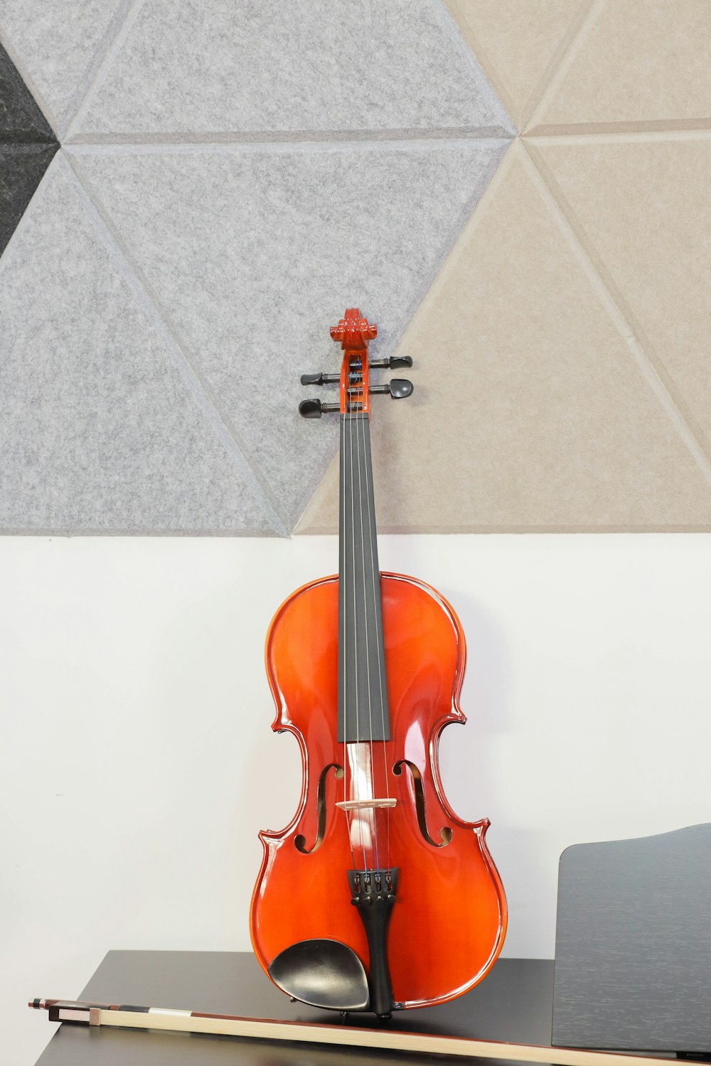 a violin on a stand