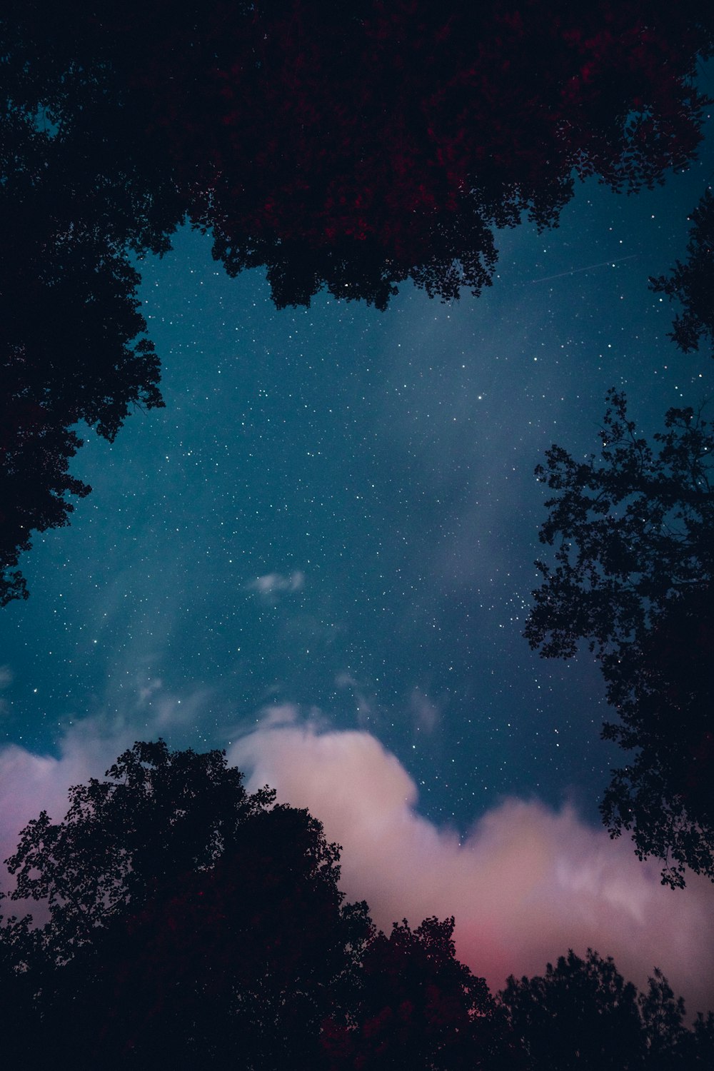 a blue sky with clouds