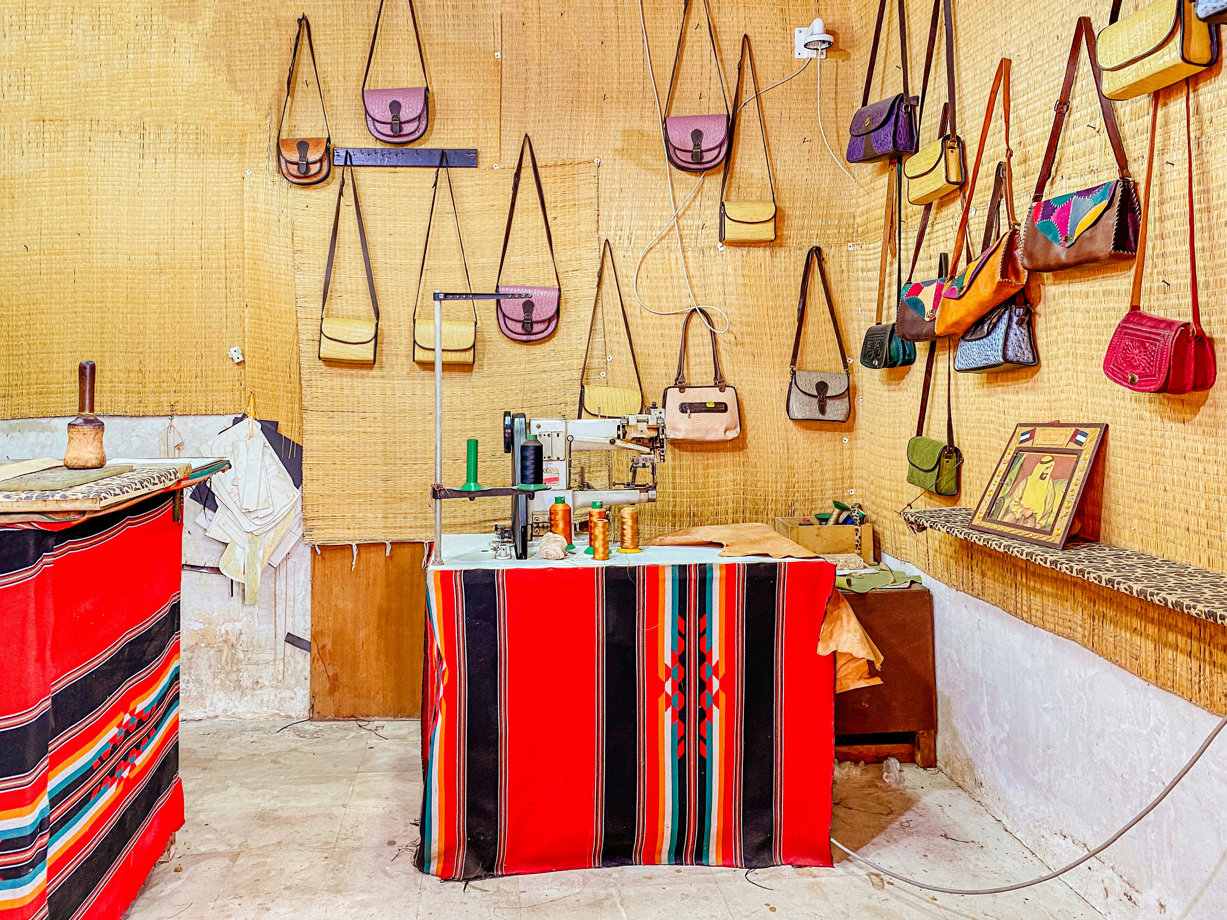 The old sewing shop for sewing bags
