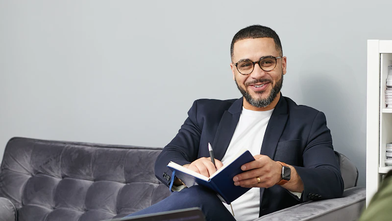 successful man reviewing an relationship