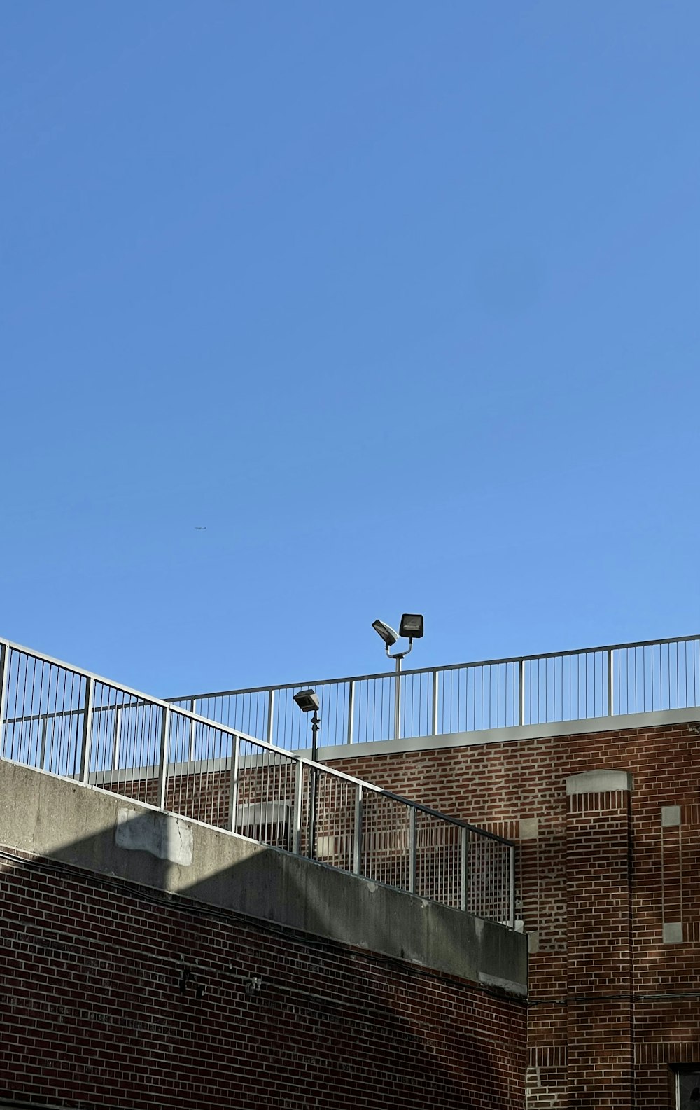 a railing on a building