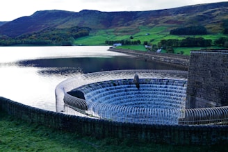 A large water reservoir surrounded by natural landscapes.