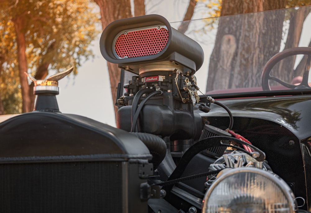 a motorcycle with a gas tank