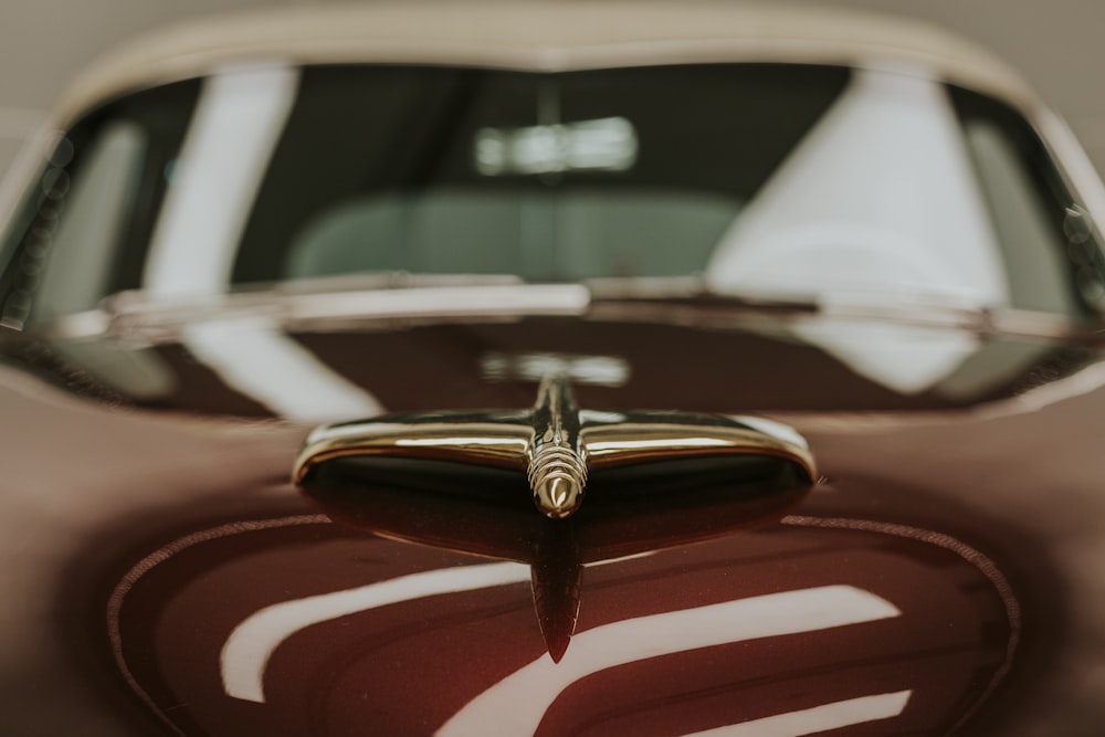 a close-up of a car's emblem