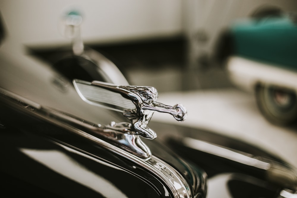 a close-up of a car's headlight