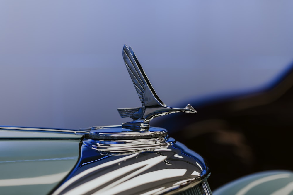 a close-up of a car's headlight