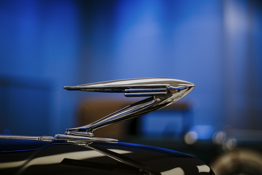 a close-up of a car's headlight