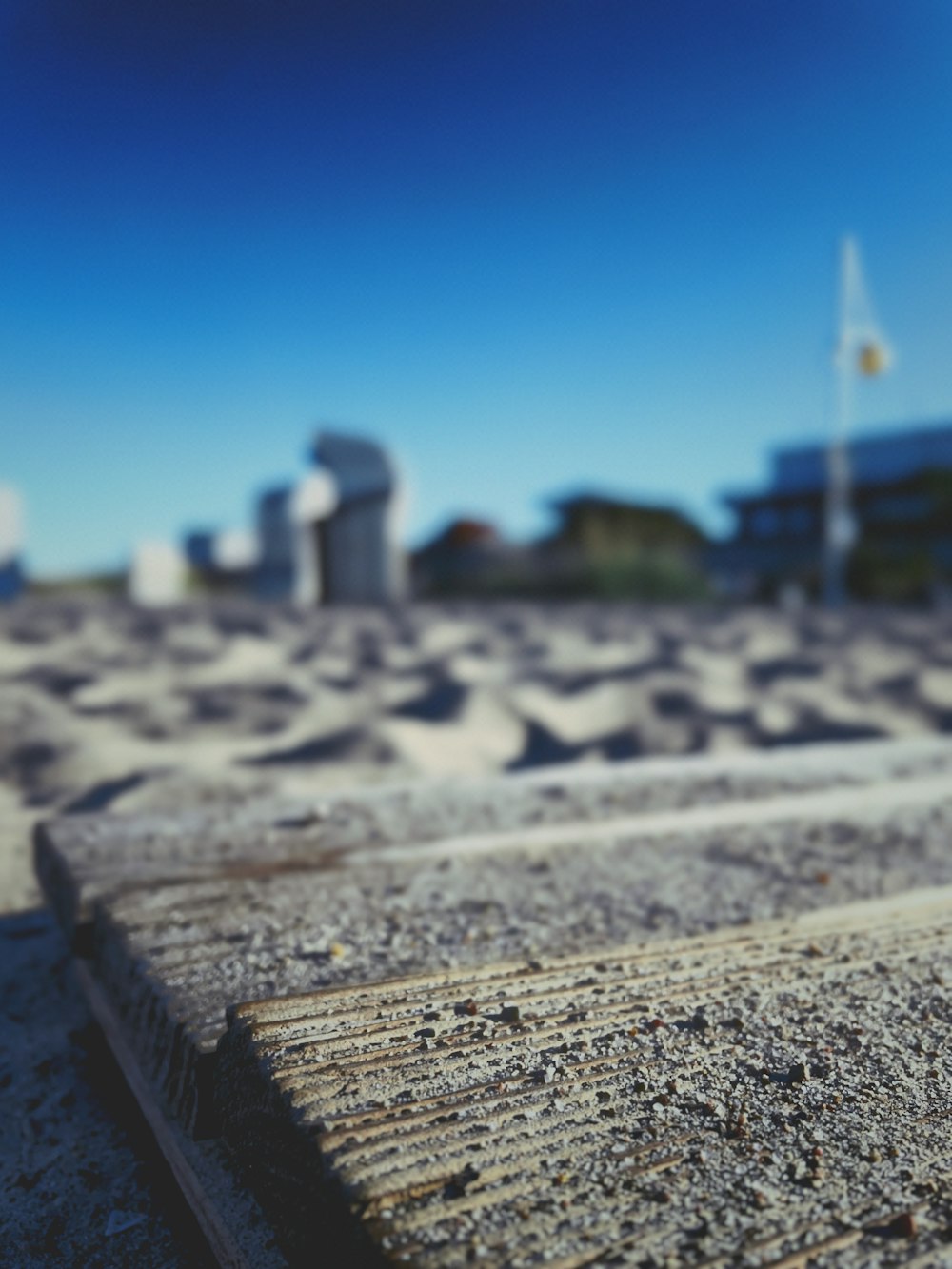 a close-up of a railroad track