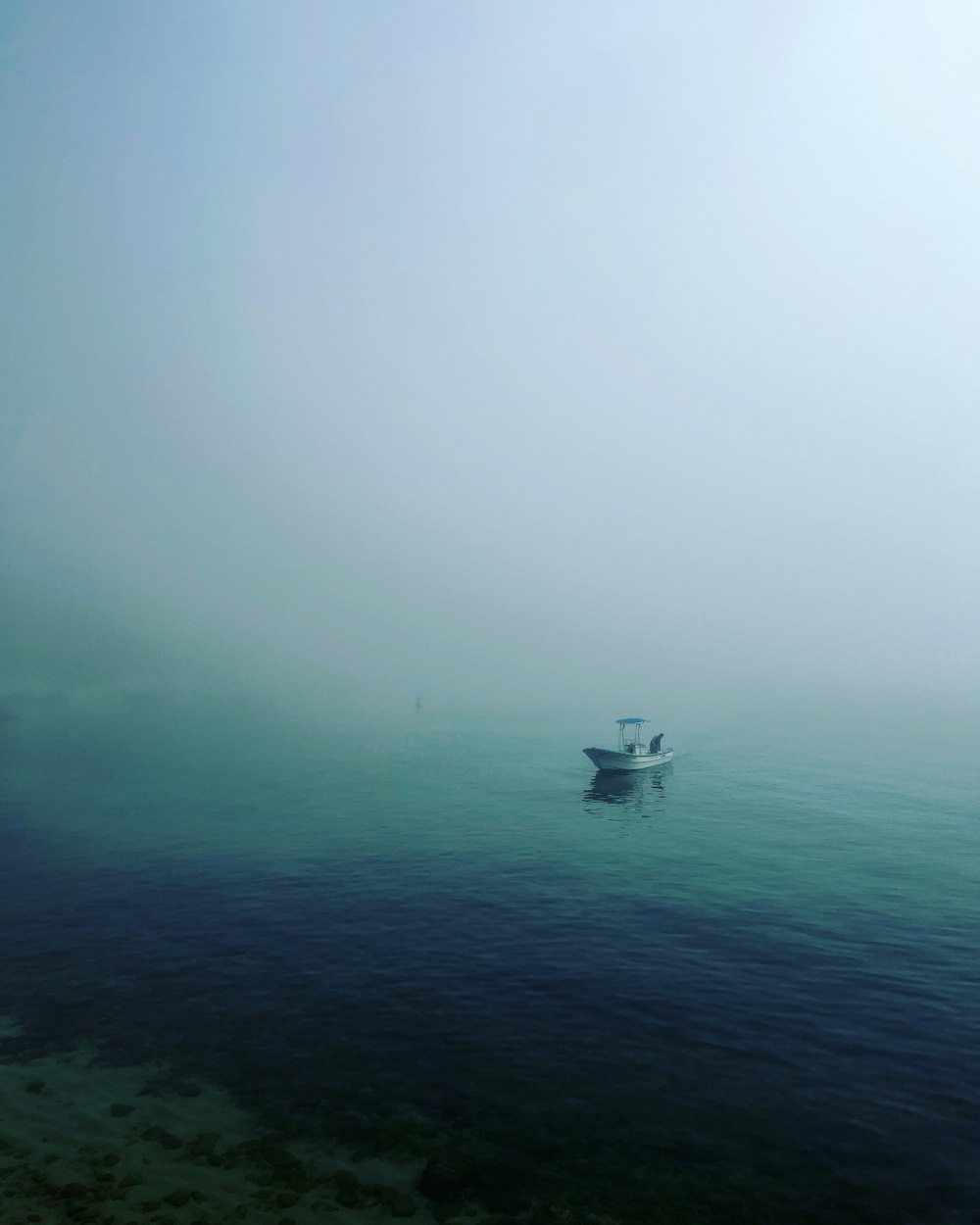 a boat in the water