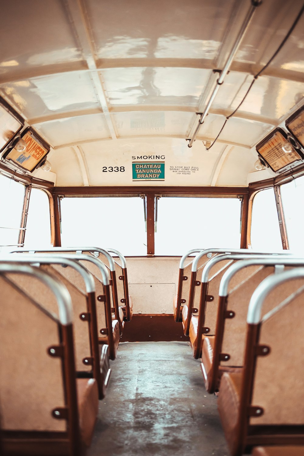 the inside of a train