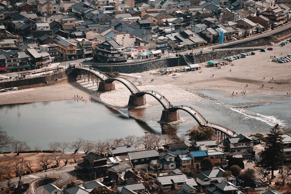 a bridge over a river