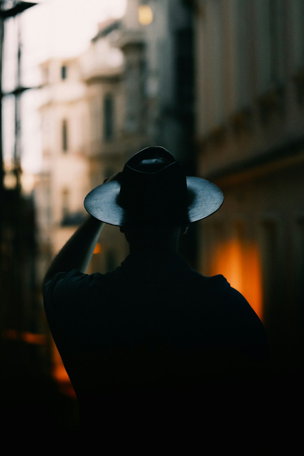 a person wearing a hat