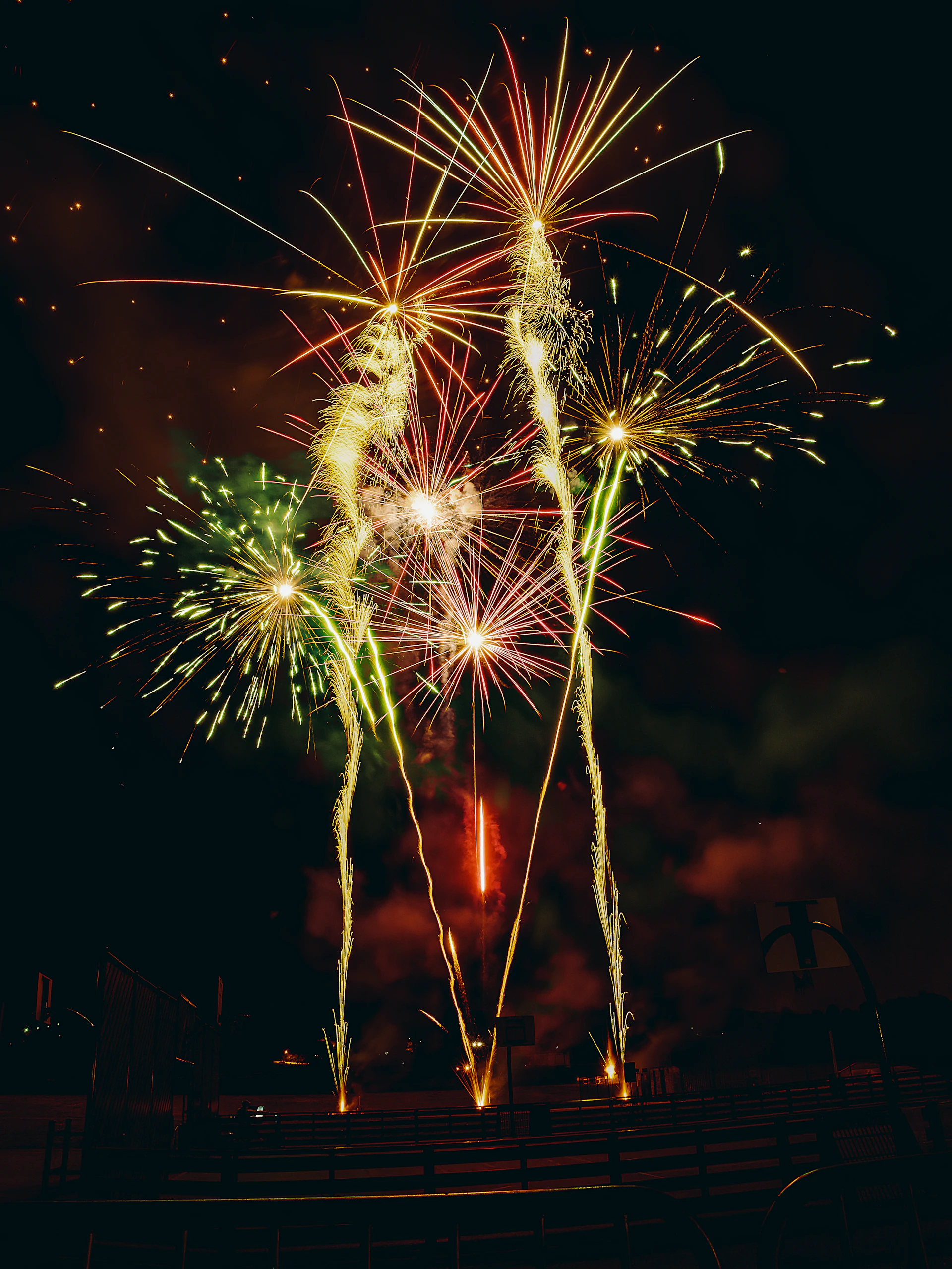 fireworks in the sky