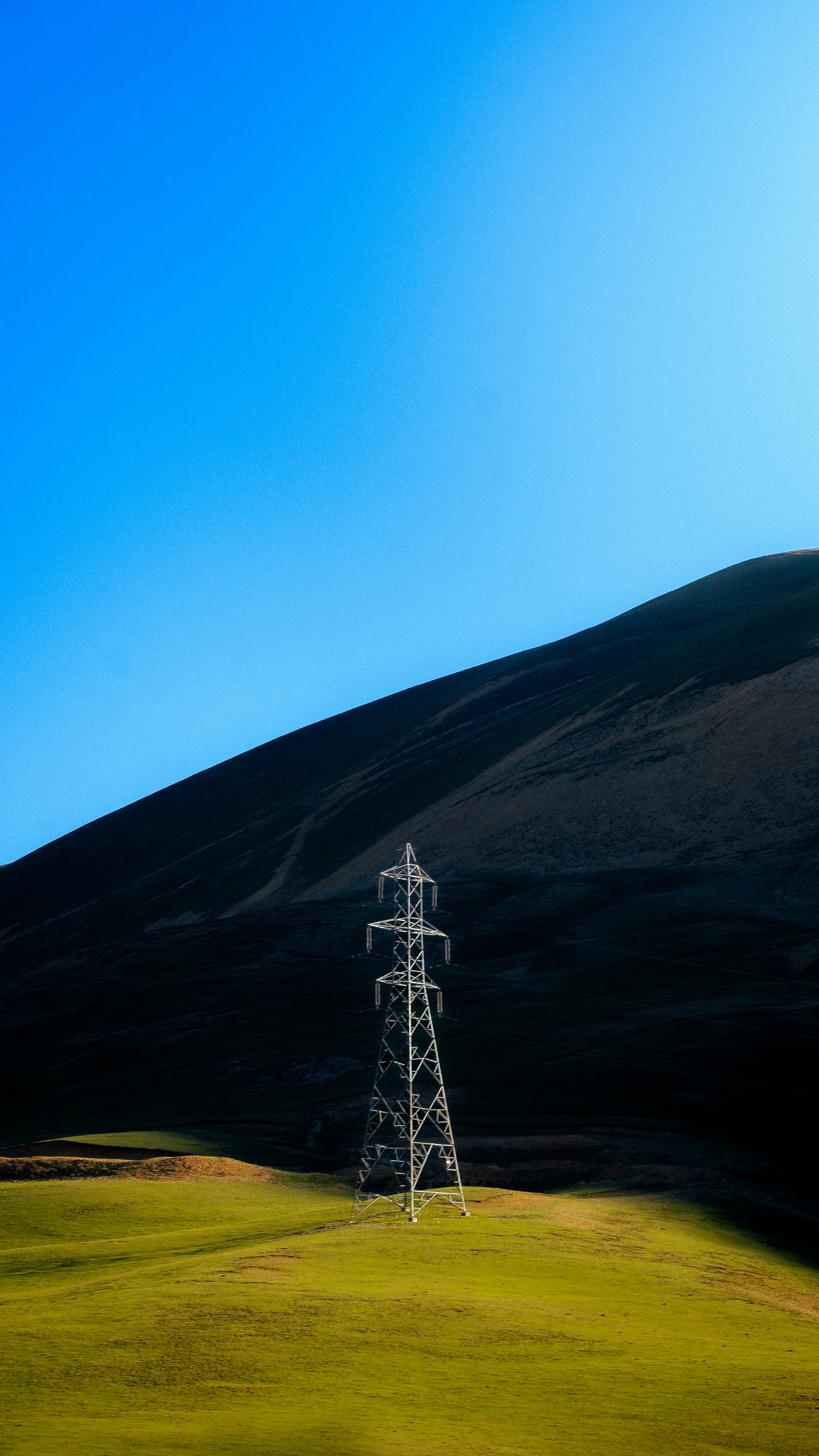 a tower in a field