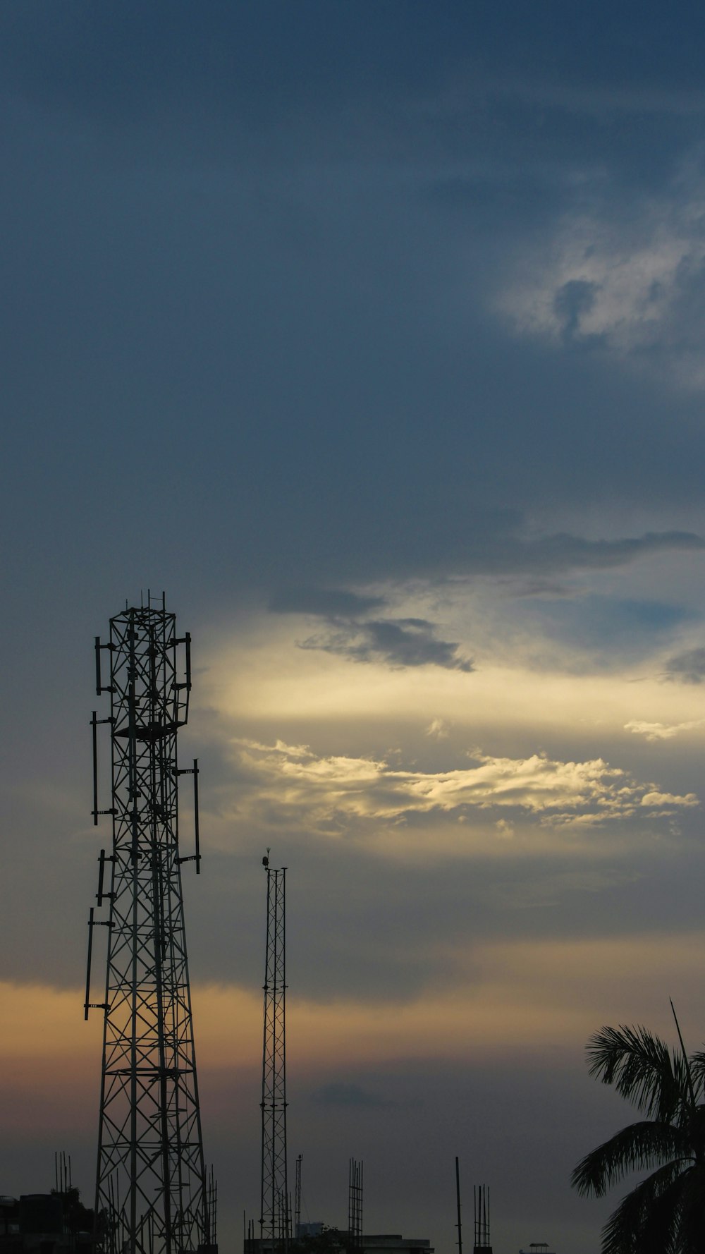 a group of power lines