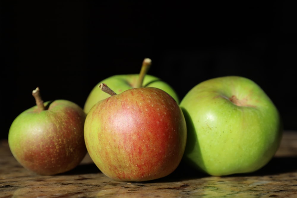 a group of apples