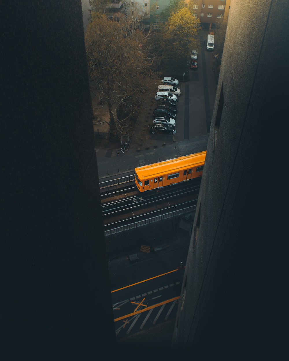 a train on the railway tracks