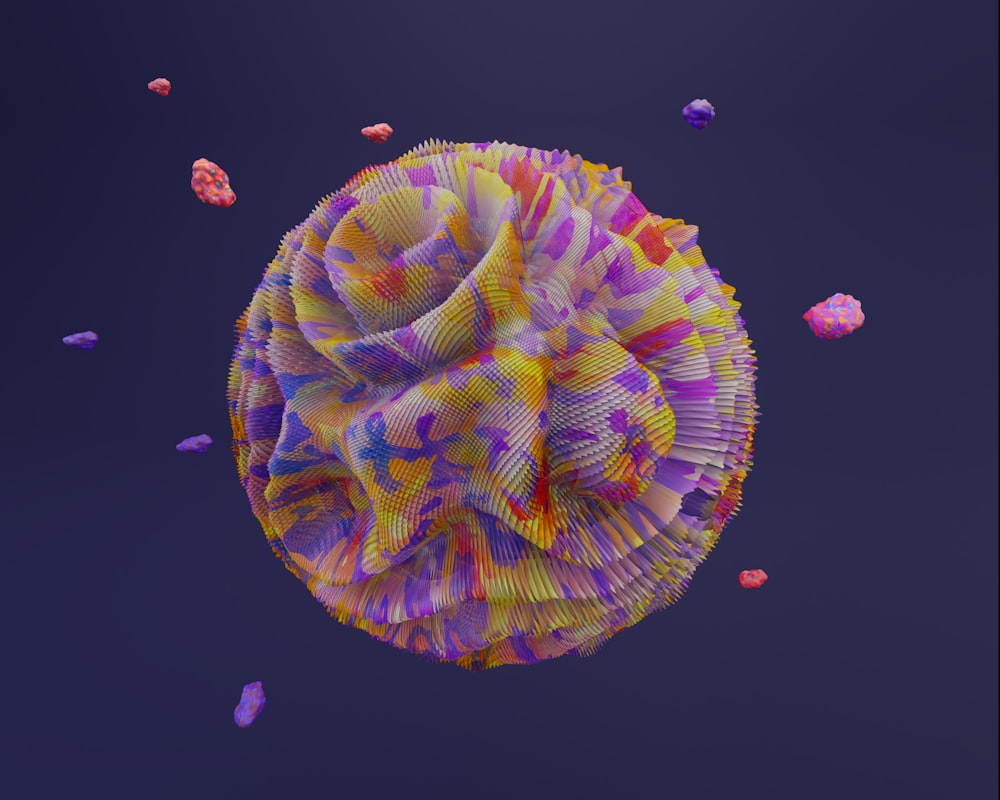 a colorful jellyfish in the water