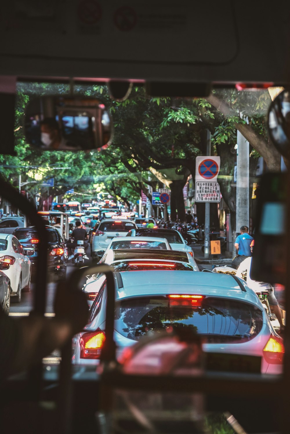 a busy street with cars