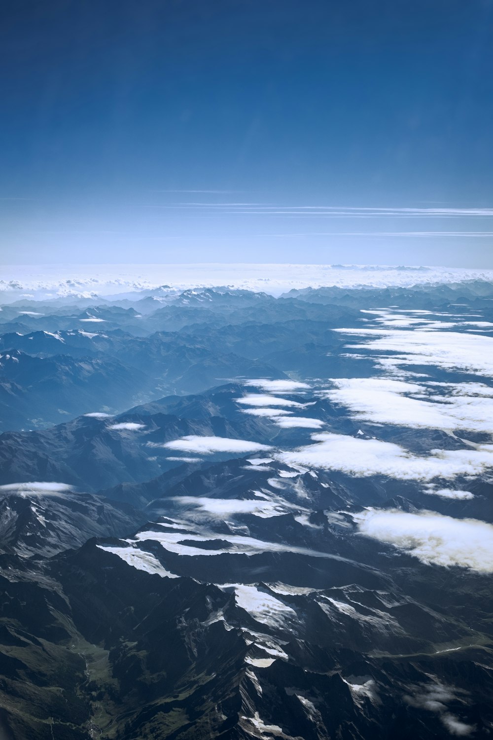 a view of a snow covered mountain