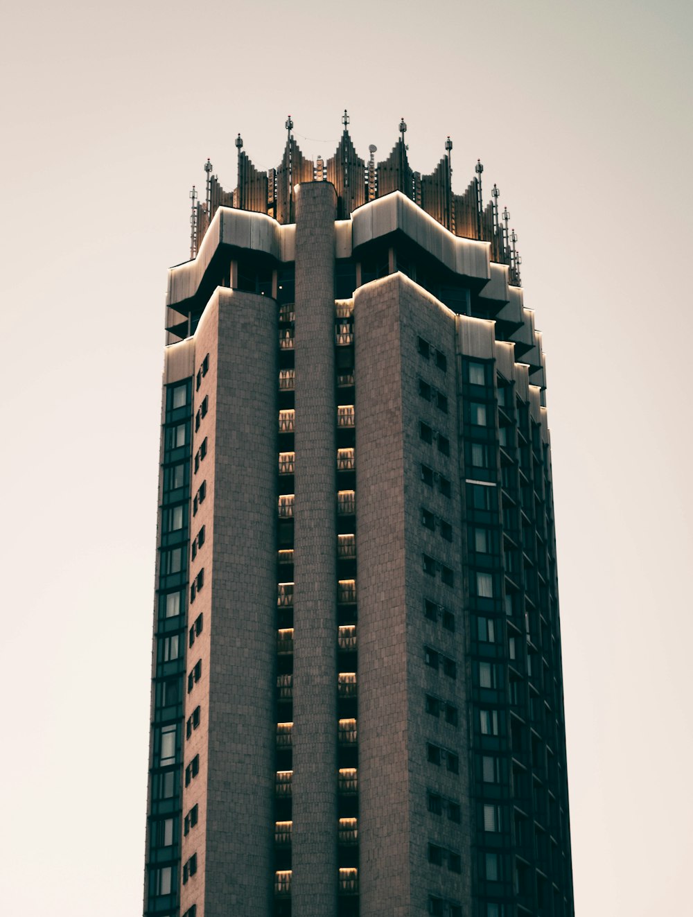 a tall building with many windows