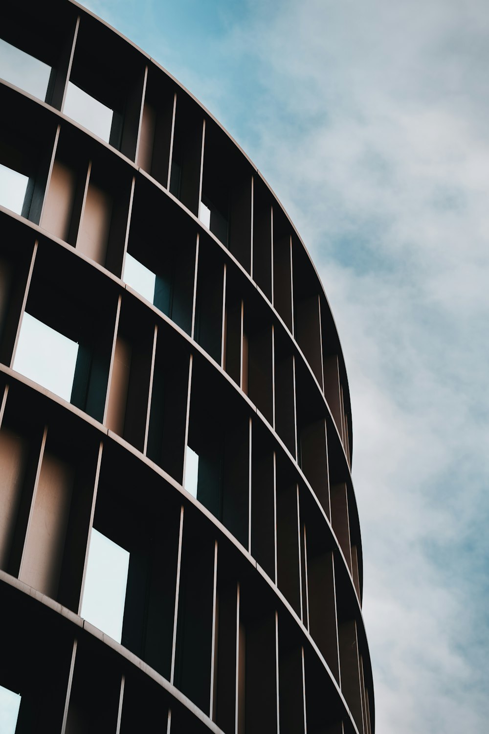 a low angle view of a building