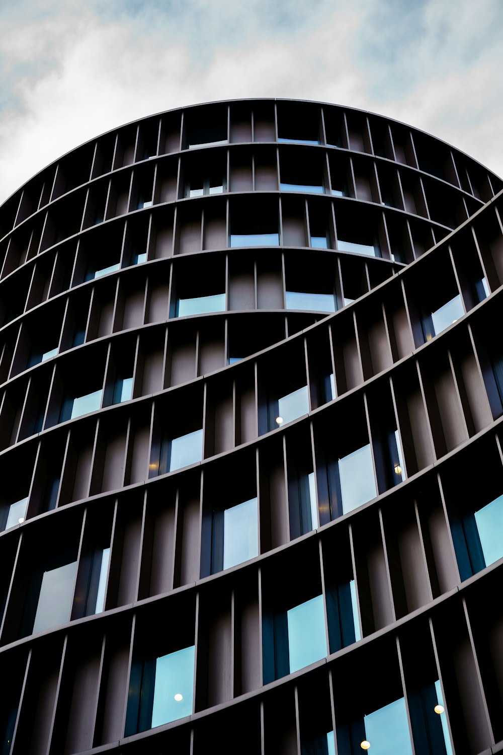 a building with glass windows