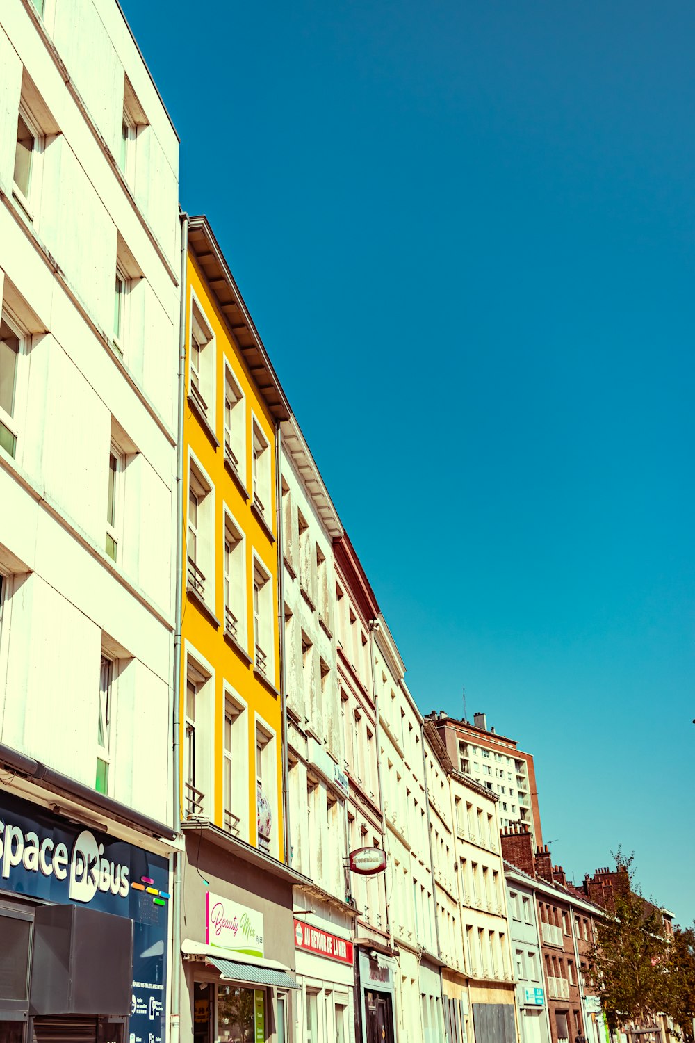 a row of buildings