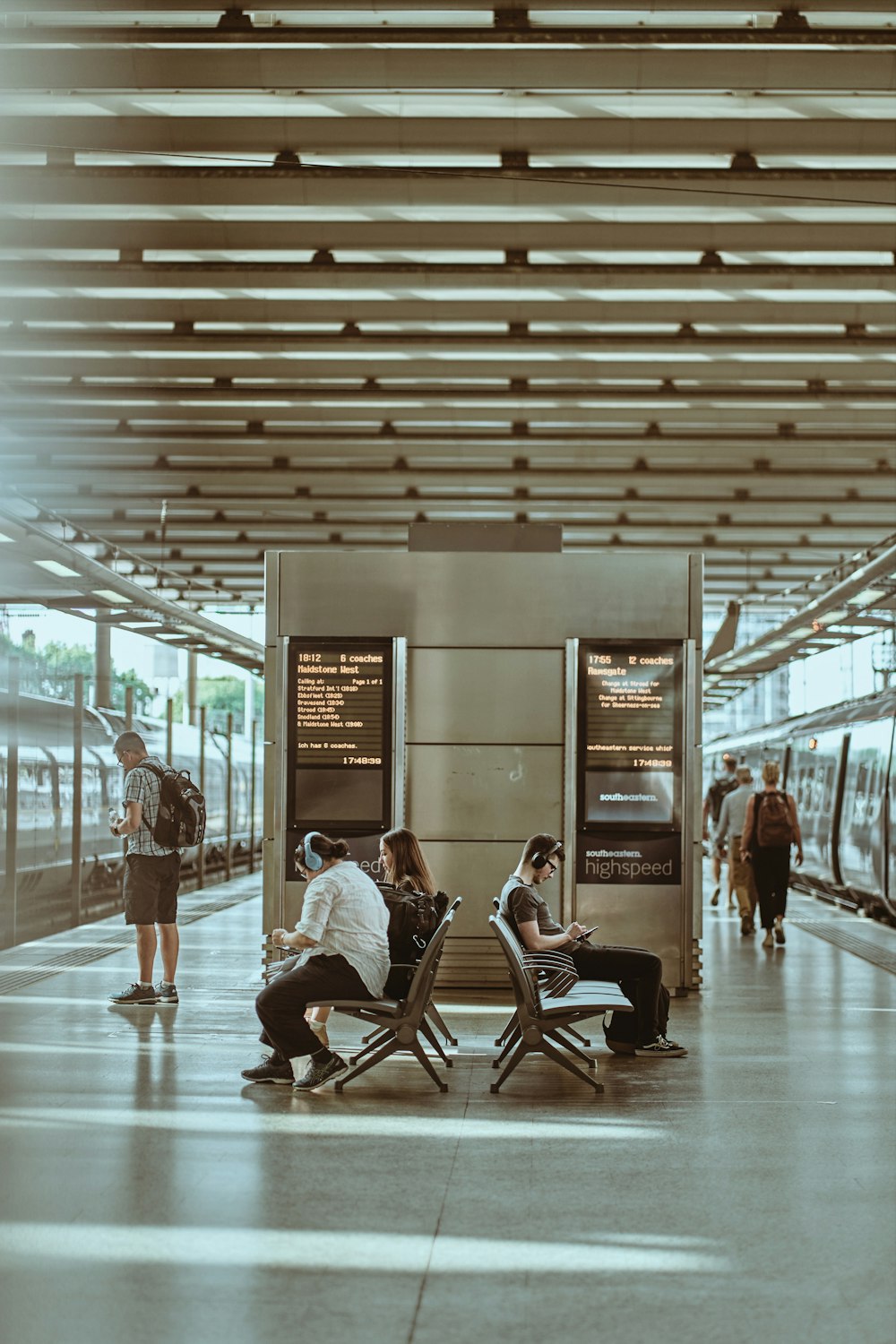 people sitting in chairs