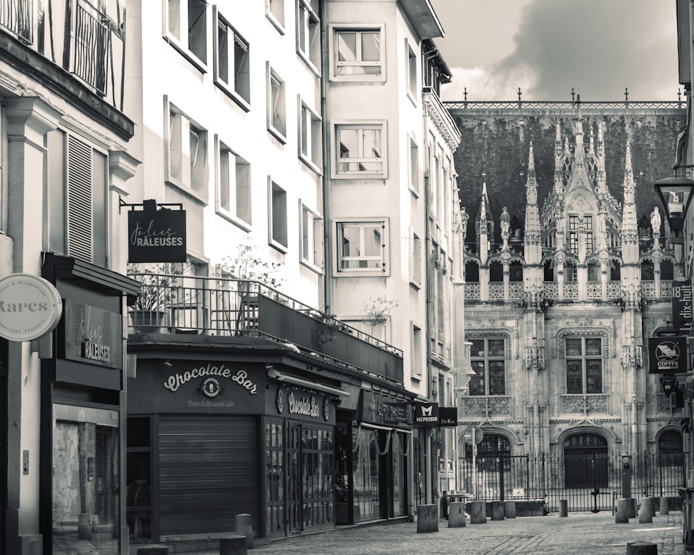 a street with buildings on both sides