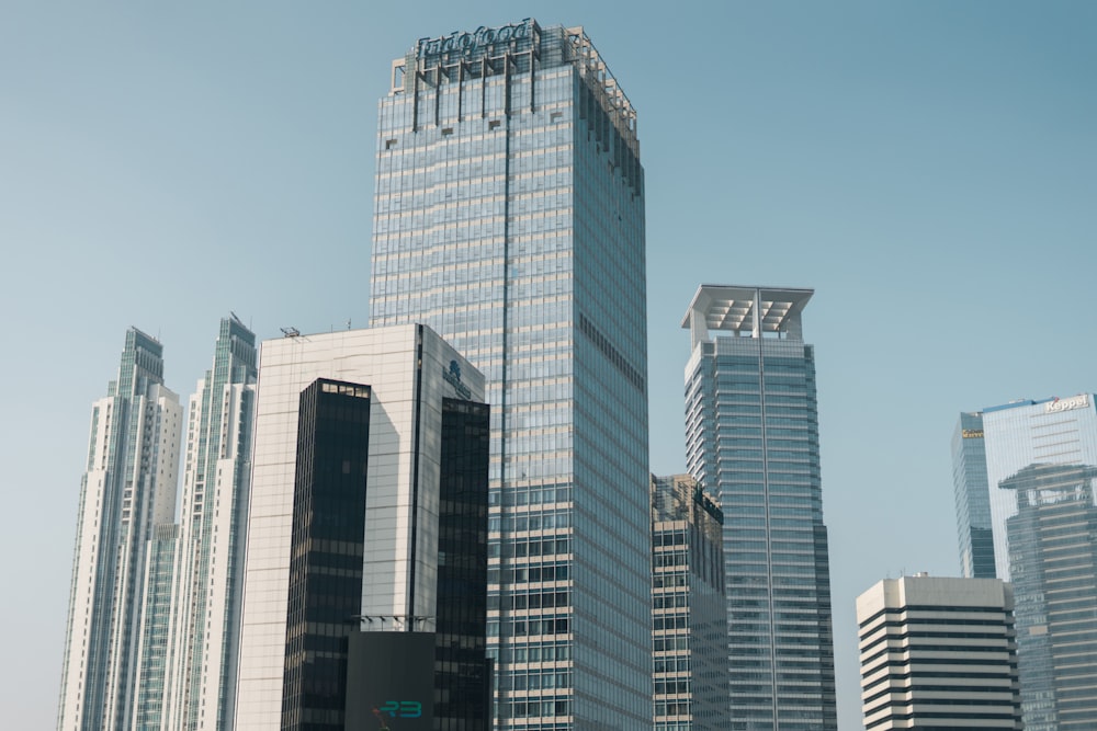 a group of tall buildings