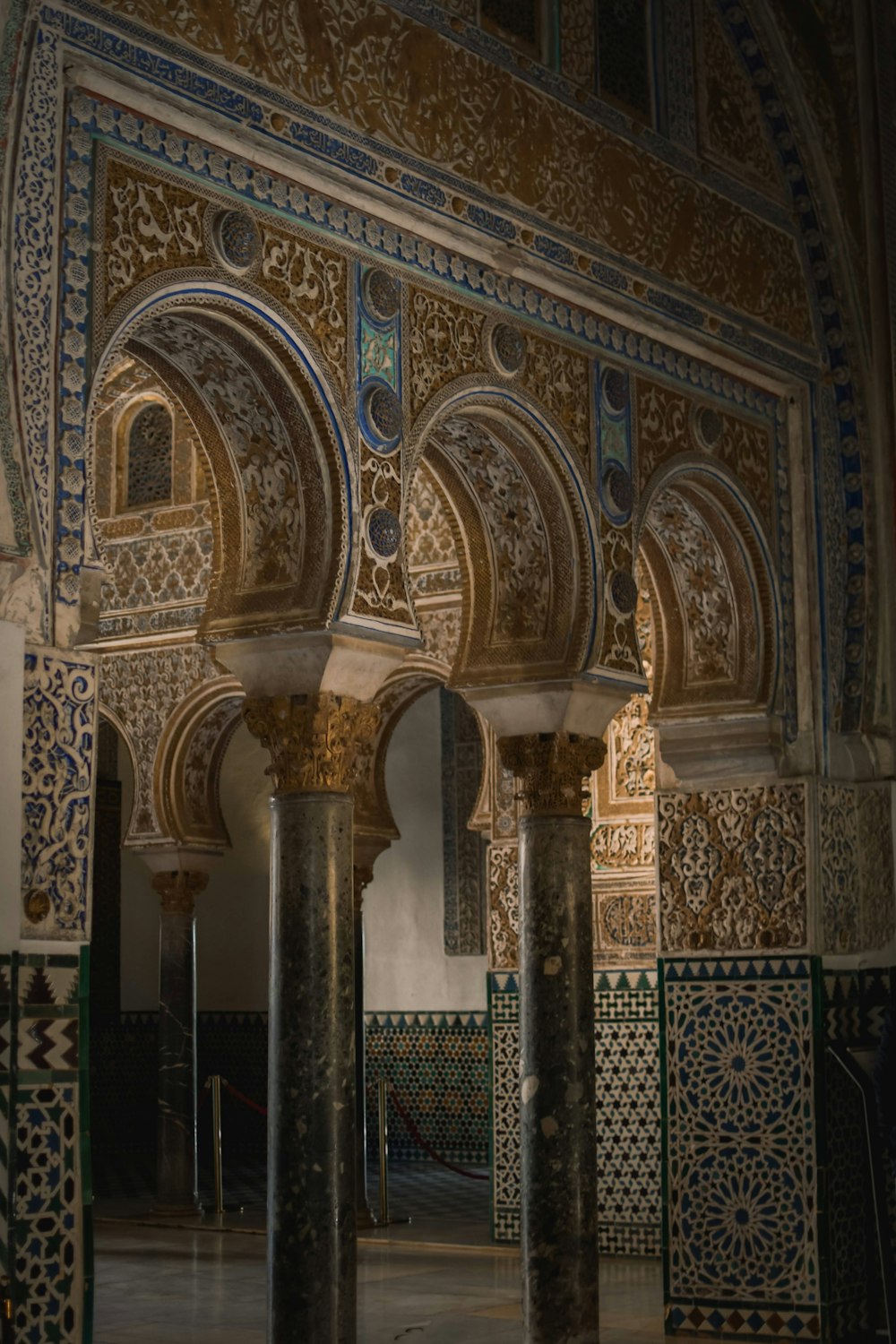 a large ornate building with columns