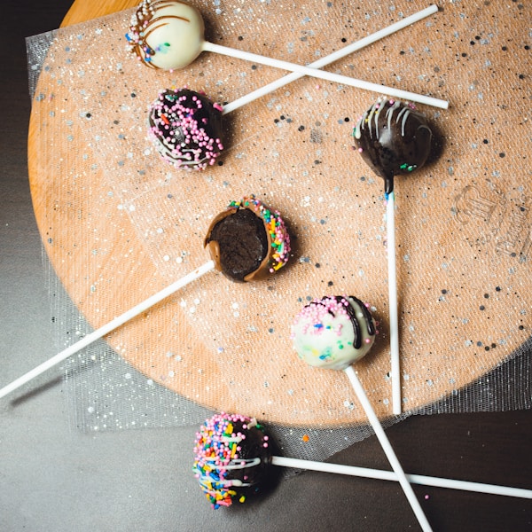 A group of chocolate candies